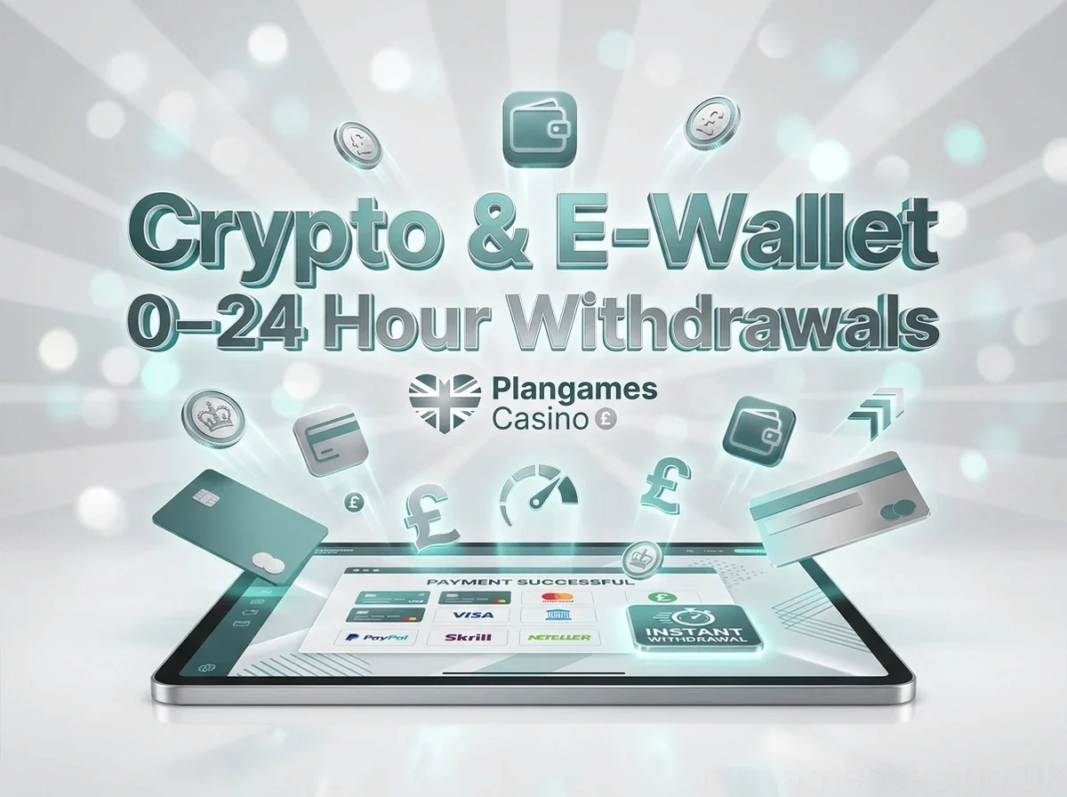 Crypto & E-Wallet0–24 Hour Withdrawals